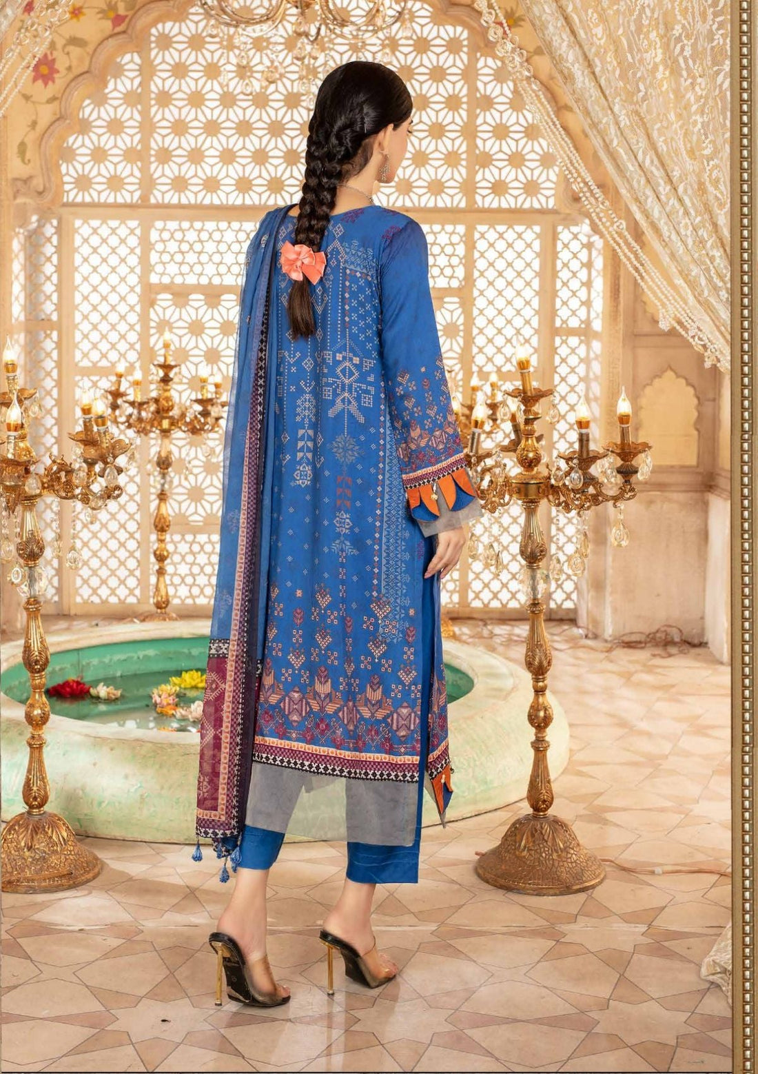Winter Collection - Laiba - D/P Viscose - V23 - LV#04 - Official Laiba - Agha Fabrics UK