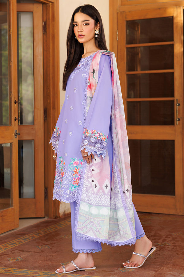 Farasha | Summer Weaves Embroidered Lawn | Lavender Dew