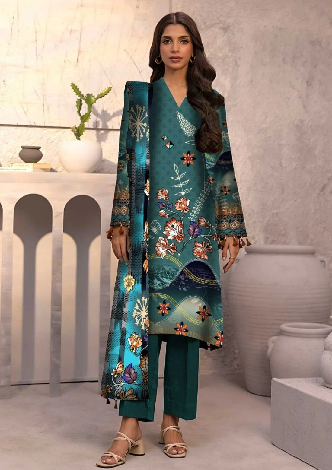 Winter Collection - Art n Style - Monsoon Linen - Volume 2 - A24#27 - Official Art n Style - Agha Fabrics UK