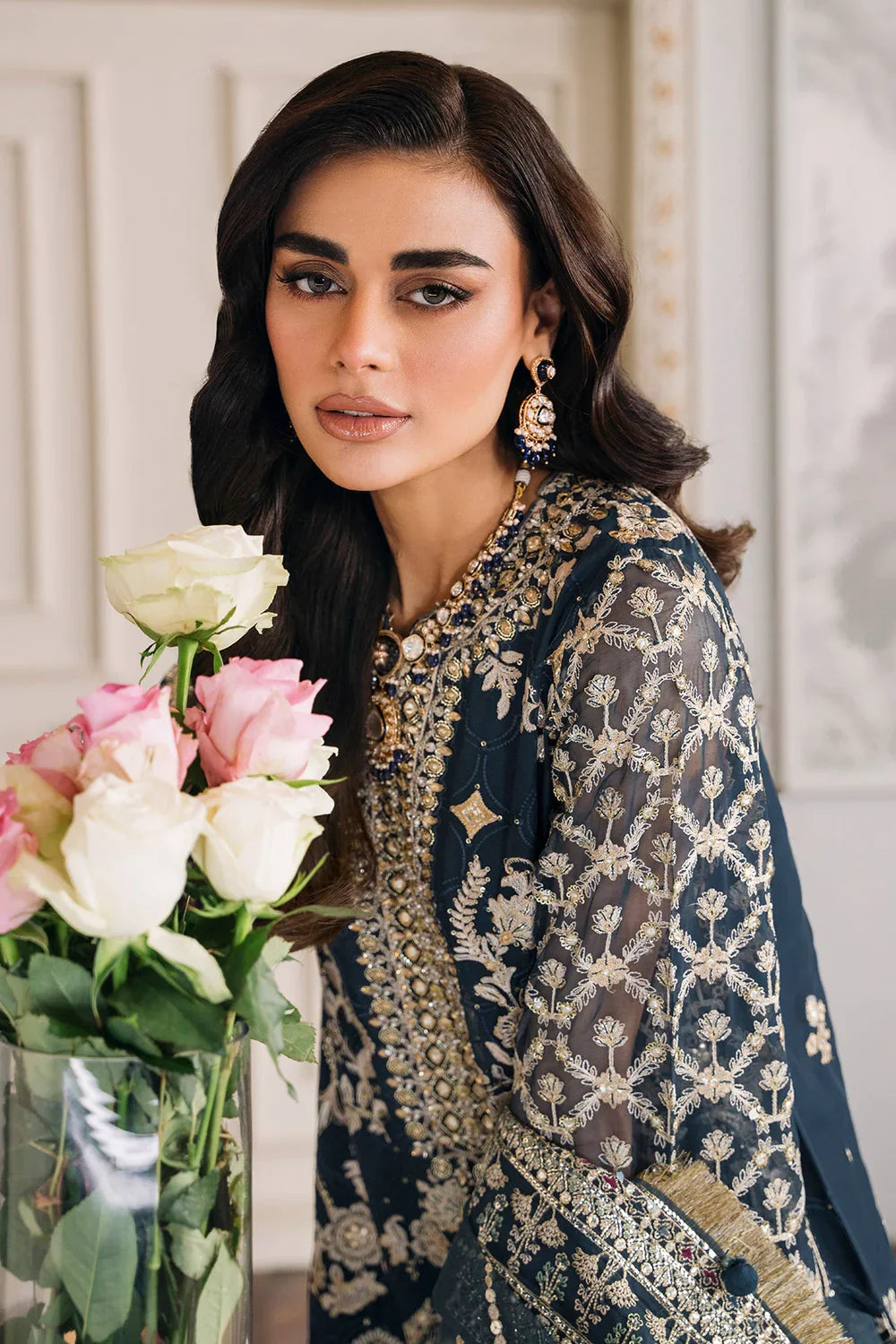 Baroque | Chantelle Embroidered Collection | CH12-01 - Official Baroque - Agha Fabrics UK