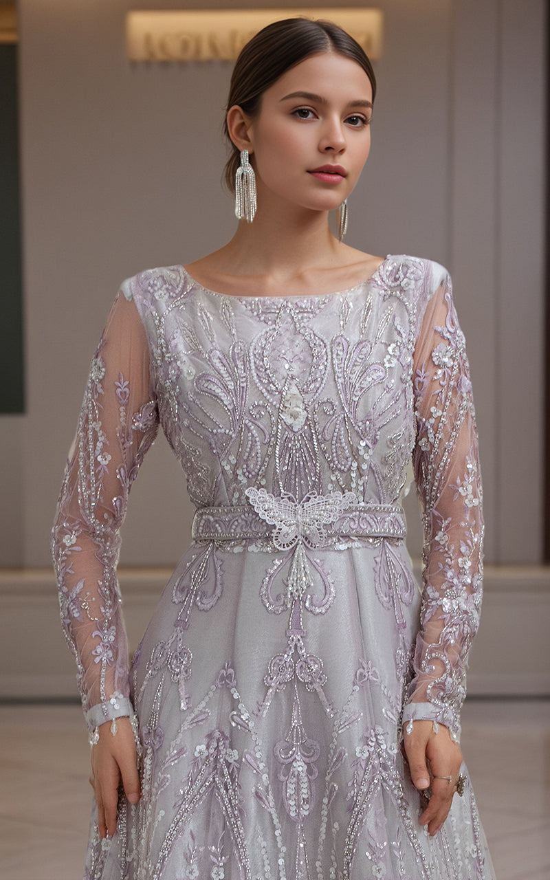 Threads and Motifs | Formal Dresses 25 | Net Embroidered Maxi