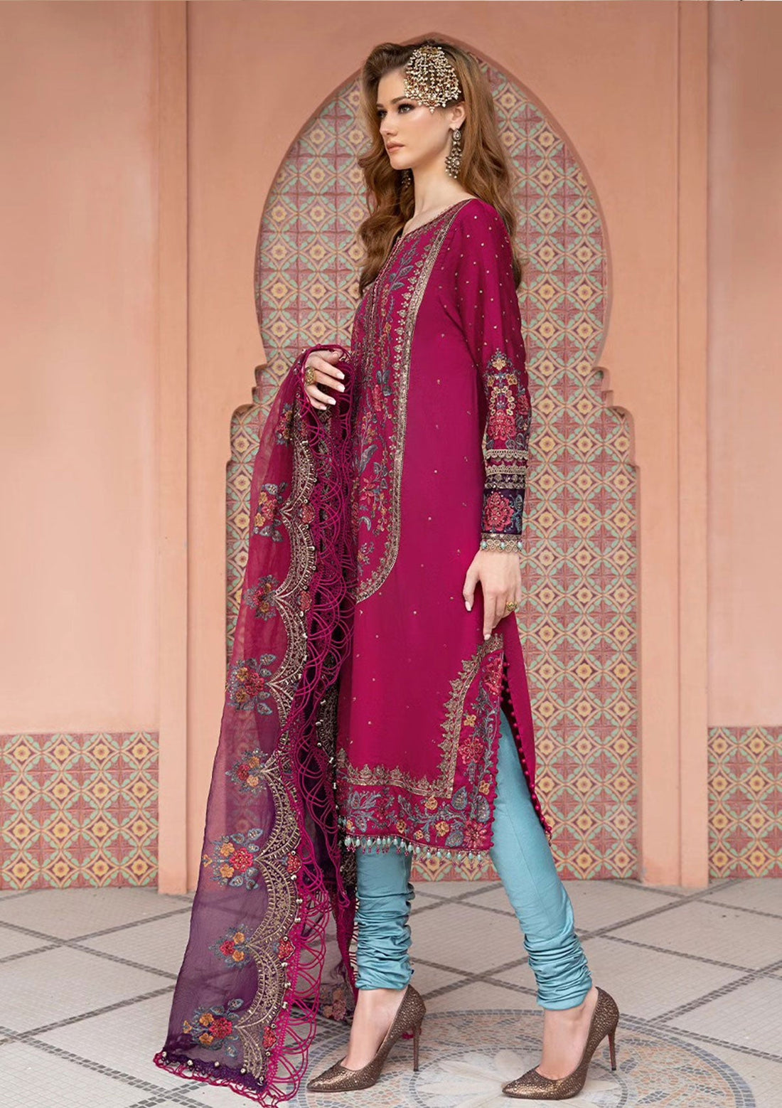 Formal Collection - Maria B - Sateen - Fall - MSF#04 - Official Maria B - Agha Fabrics UK