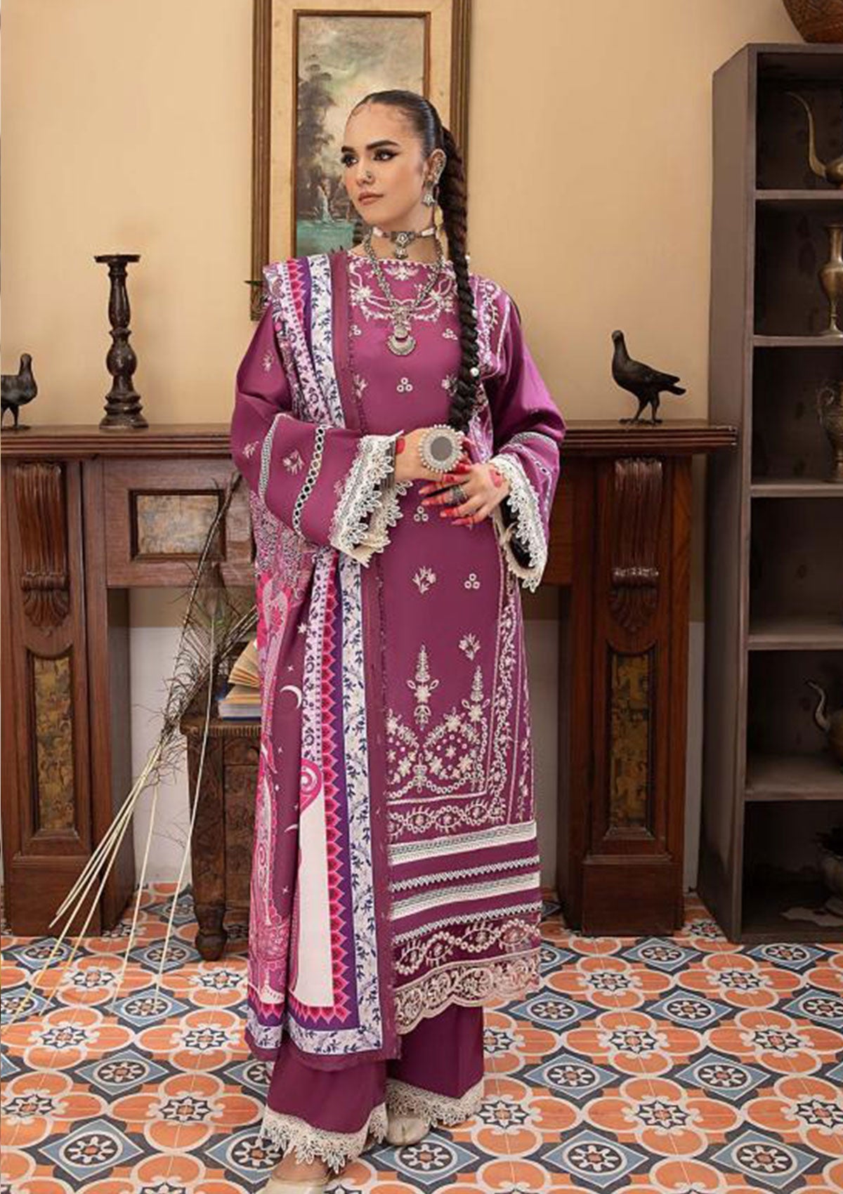 Winter Collection - Mahnur - Masakali - D# 06 B - Official Mahnur - Agha Fabrics UK