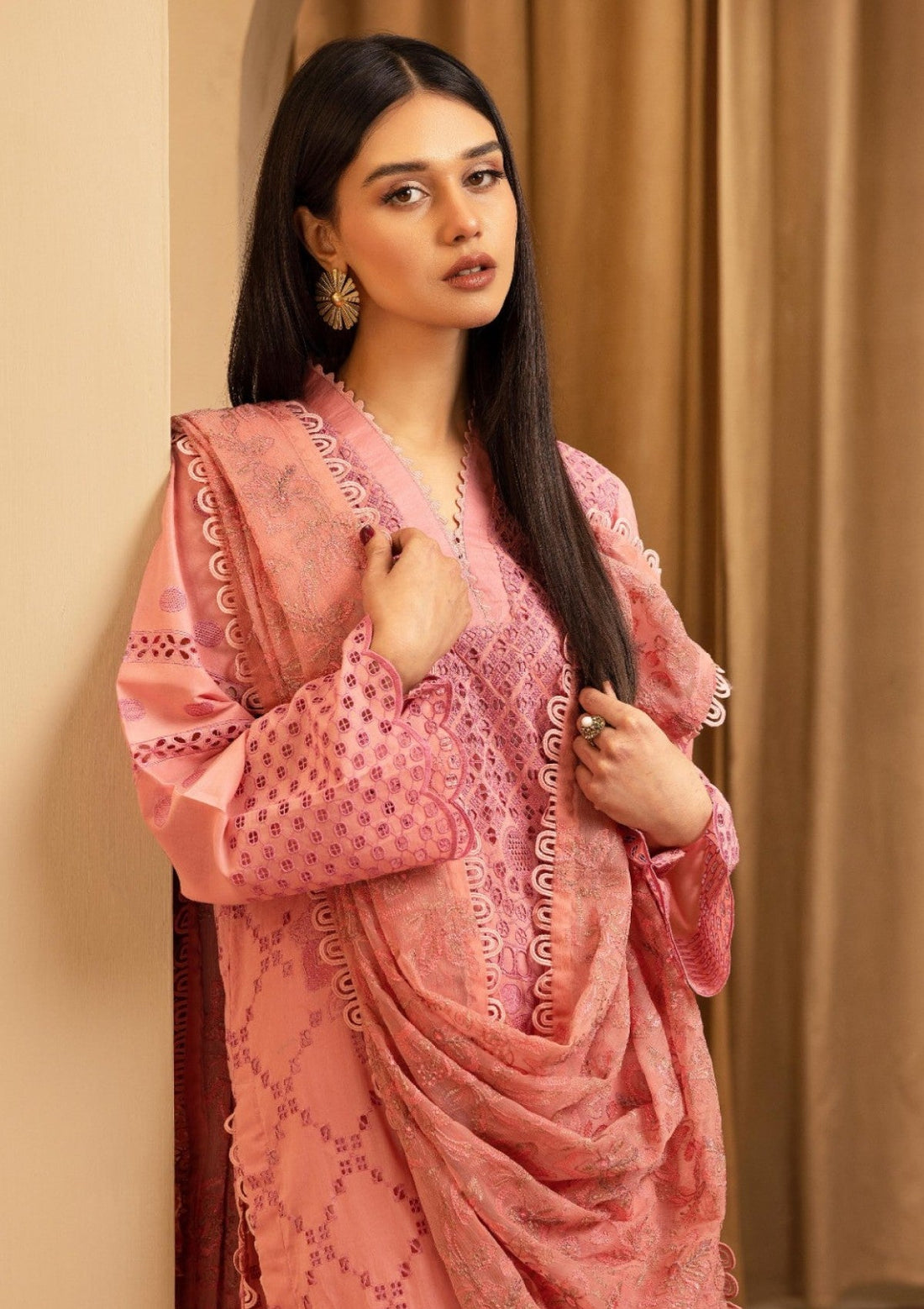 Lawn - Humdum - Elegant - Chikankari Unstitch - HEC25#03