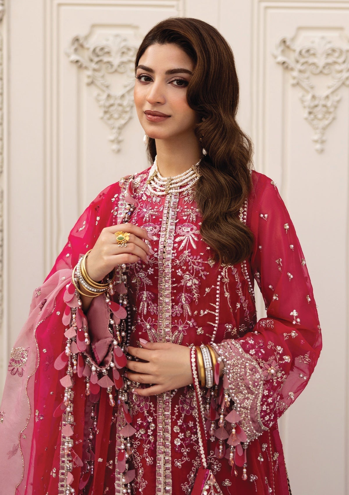 Formals - Sadaf Fawad Khan - Sirra - Festive 25 - FUSCHIA ROSE