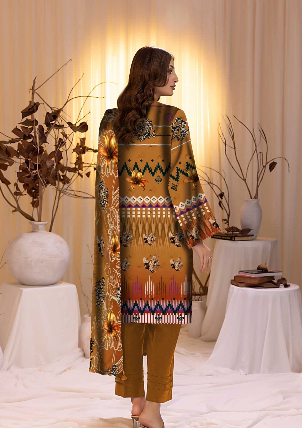 Winter Collection - Art n Style - Monsoon Linen - Volume 2 - A24#24 - Official Art n Style - Agha Fabrics UK