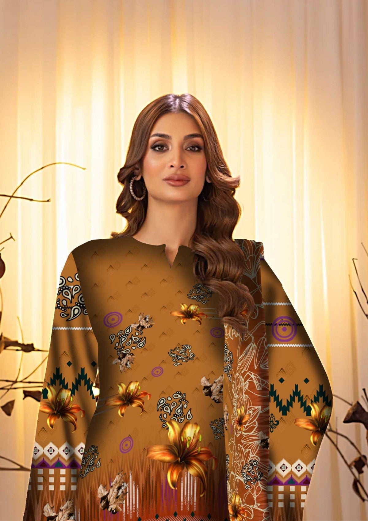 Winter Collection - Art n Style - Monsoon Linen - Volume 2 - A24#24 - Official Art n Style - Agha Fabrics UK