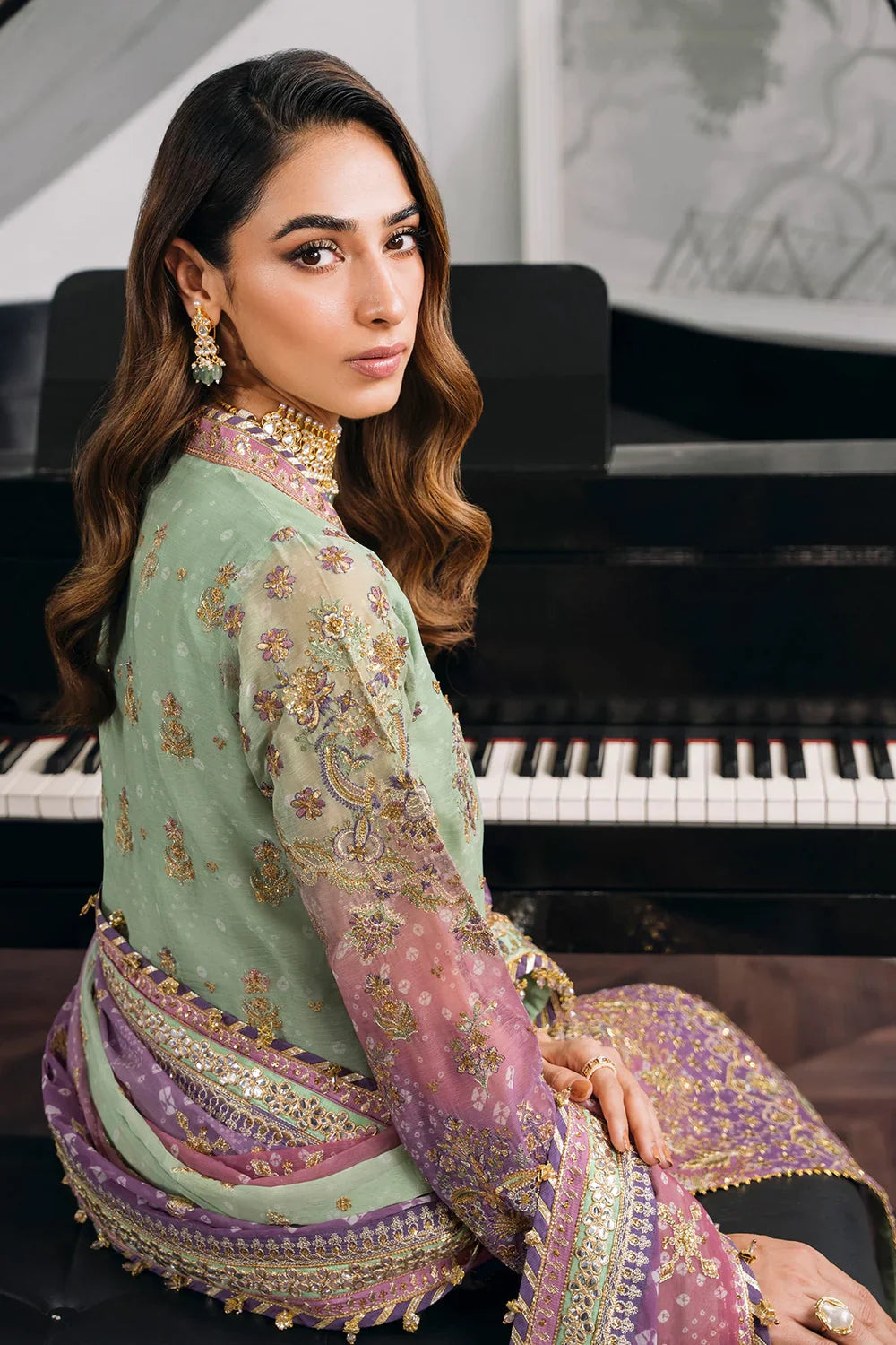 Baroque | Chantelle Embroidered Collection | CH12-08 - Official Baroque - Agha Fabrics UK