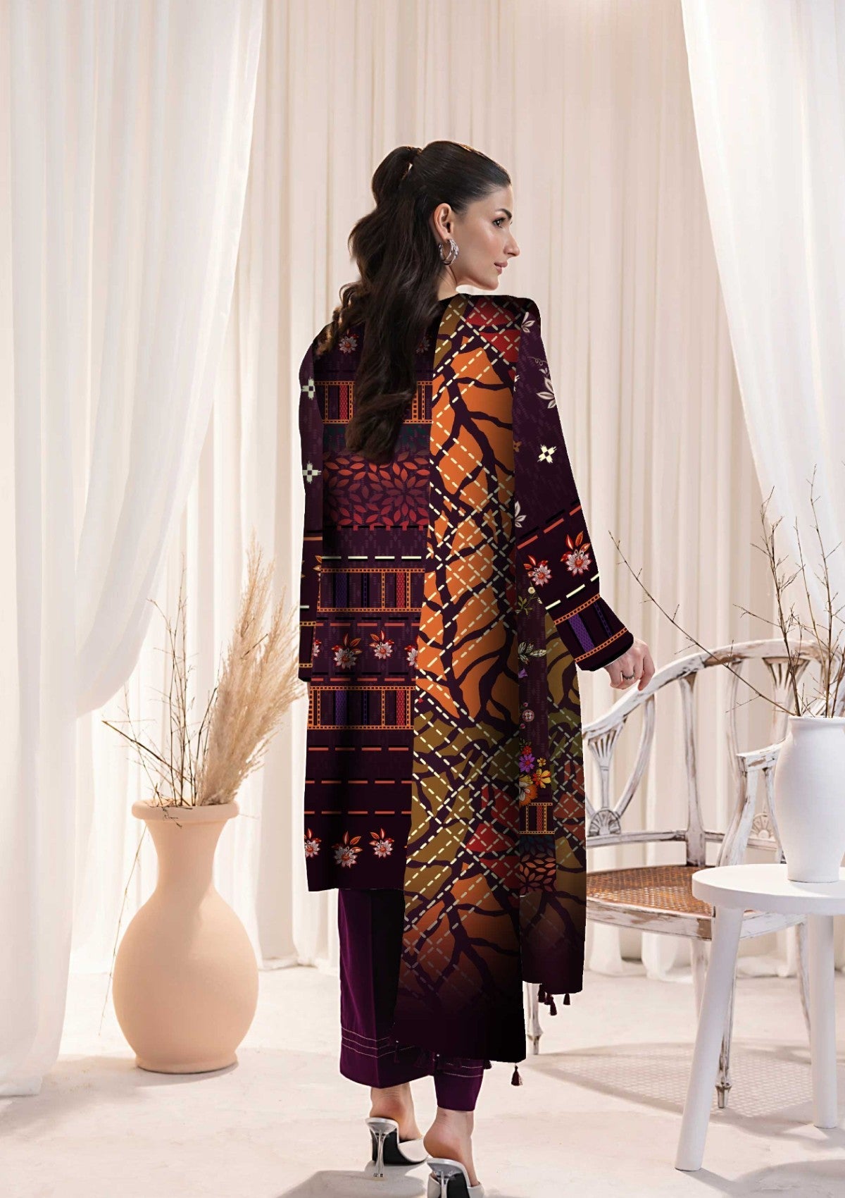 Winter Collection - Art n Style - Monsoon Linen - Volume 2 - A24#21 - Official Art n Style - Agha Fabrics UK