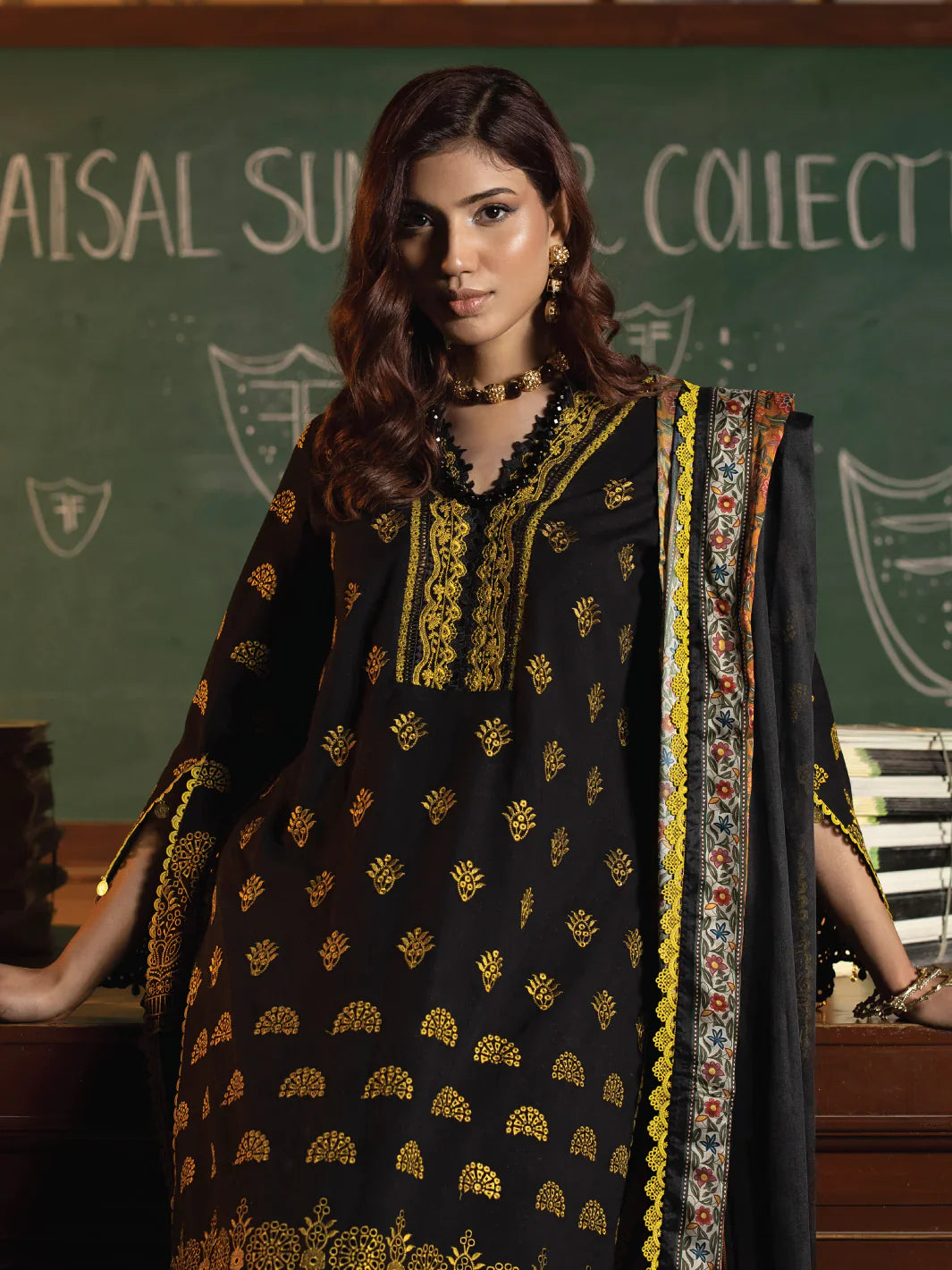 Faiza Faisal | Maya Luxury Lawn | Clara - Official Faiza Faisal - Agha Fabrics UK