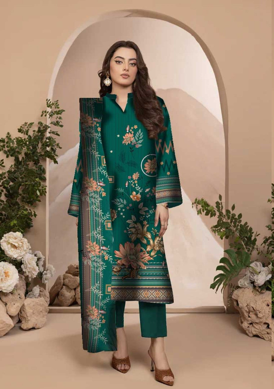 Winter Collection - Art n Style - Monsoon Linen - Volume 2 - A24#23 - Official Art n Style - Agha Fabrics UK