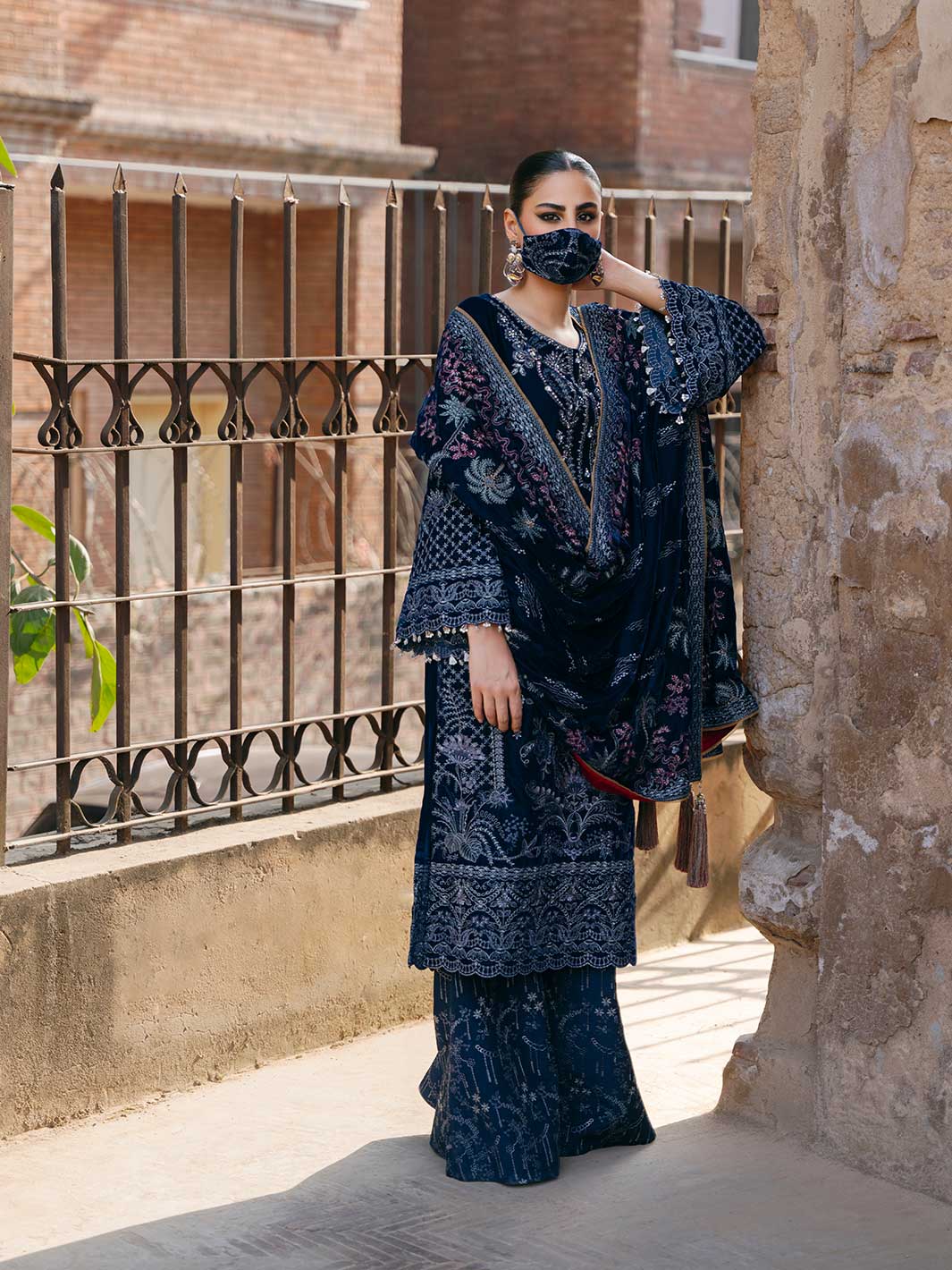 Flossie | Siara Velvet Formals | V-106 - A - Official Flossie - Agha Fabrics UK