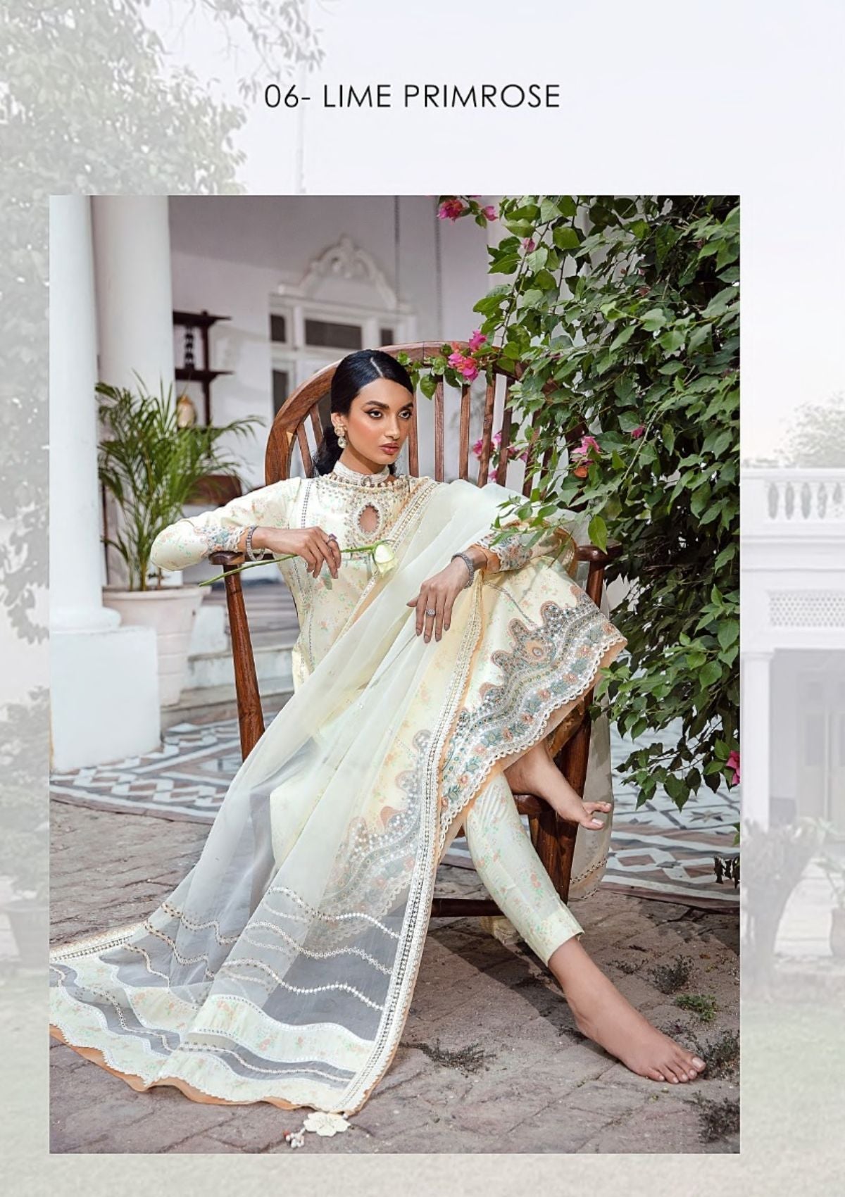 Lawn Collection - Jazmin - Iris - S/S - D#06 Lime Primrose