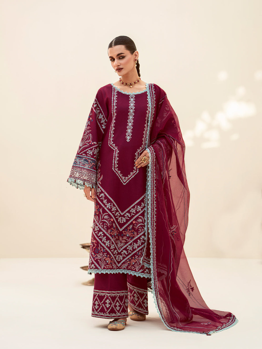 Fozia Khalid | Eid Edit 24 | Mulberry - Official Fozia Khalid - Agha Fabrics UK