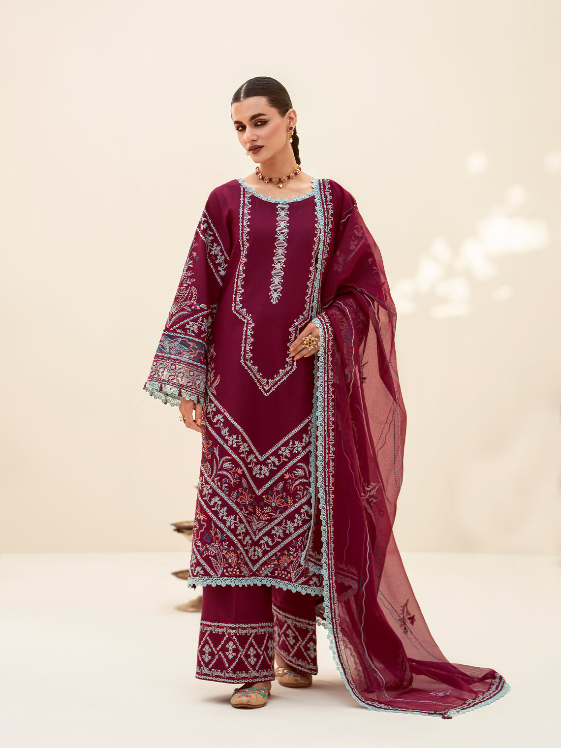 Fozia Khalid | Eid Edit 24 | Mulberry - Official Fozia Khalid - Agha Fabrics UK