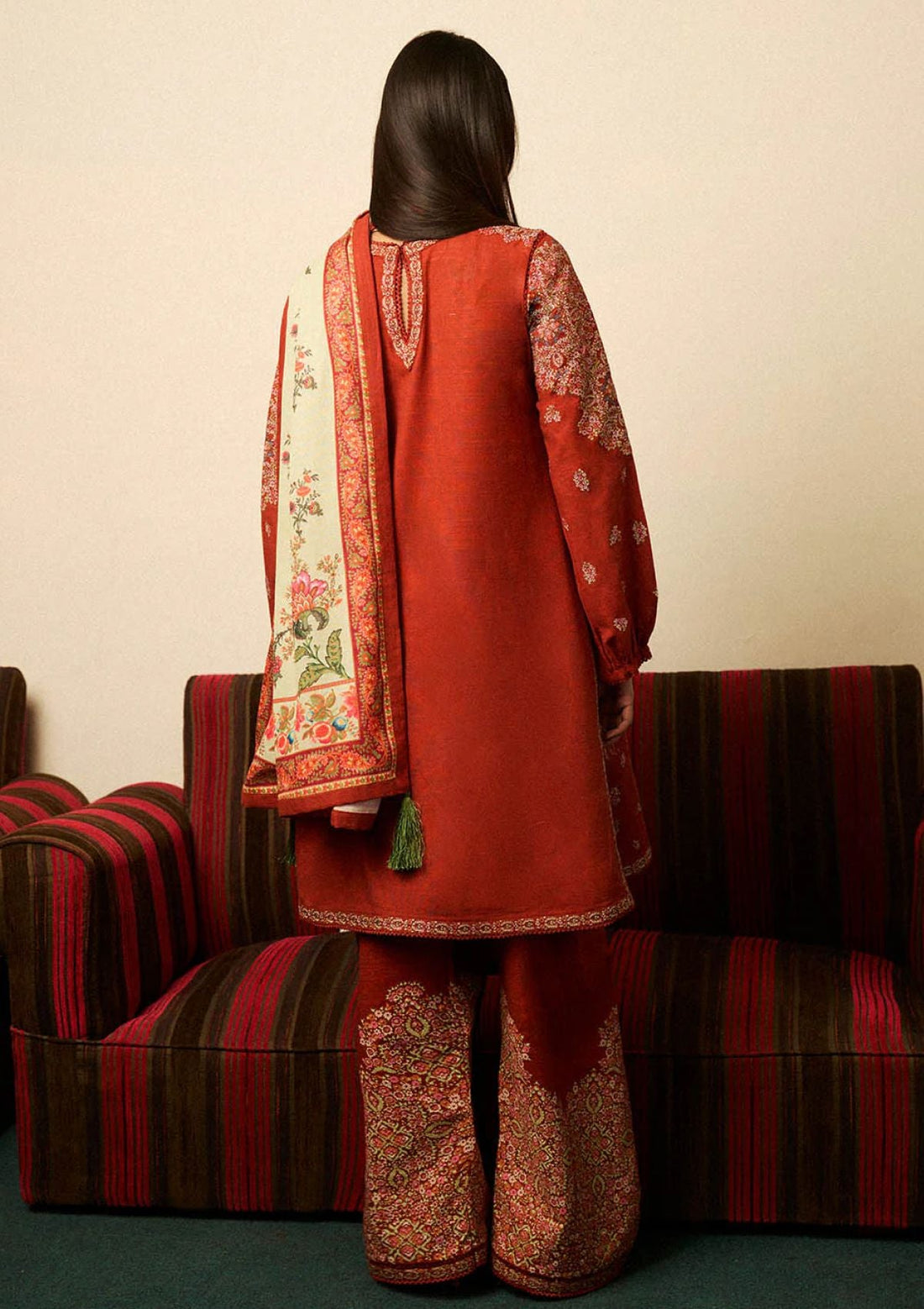 Winter Collection - Jugnu by Hussain Rehar - Autumn Winter - Aurelia - Official Jugnu by Hussain Rehar - Agha Fabrics UK