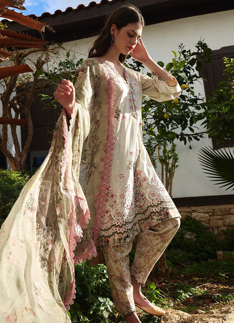 Image | Spring Printkari 25 | Sienna - Official Image - Agha Fabrics UK