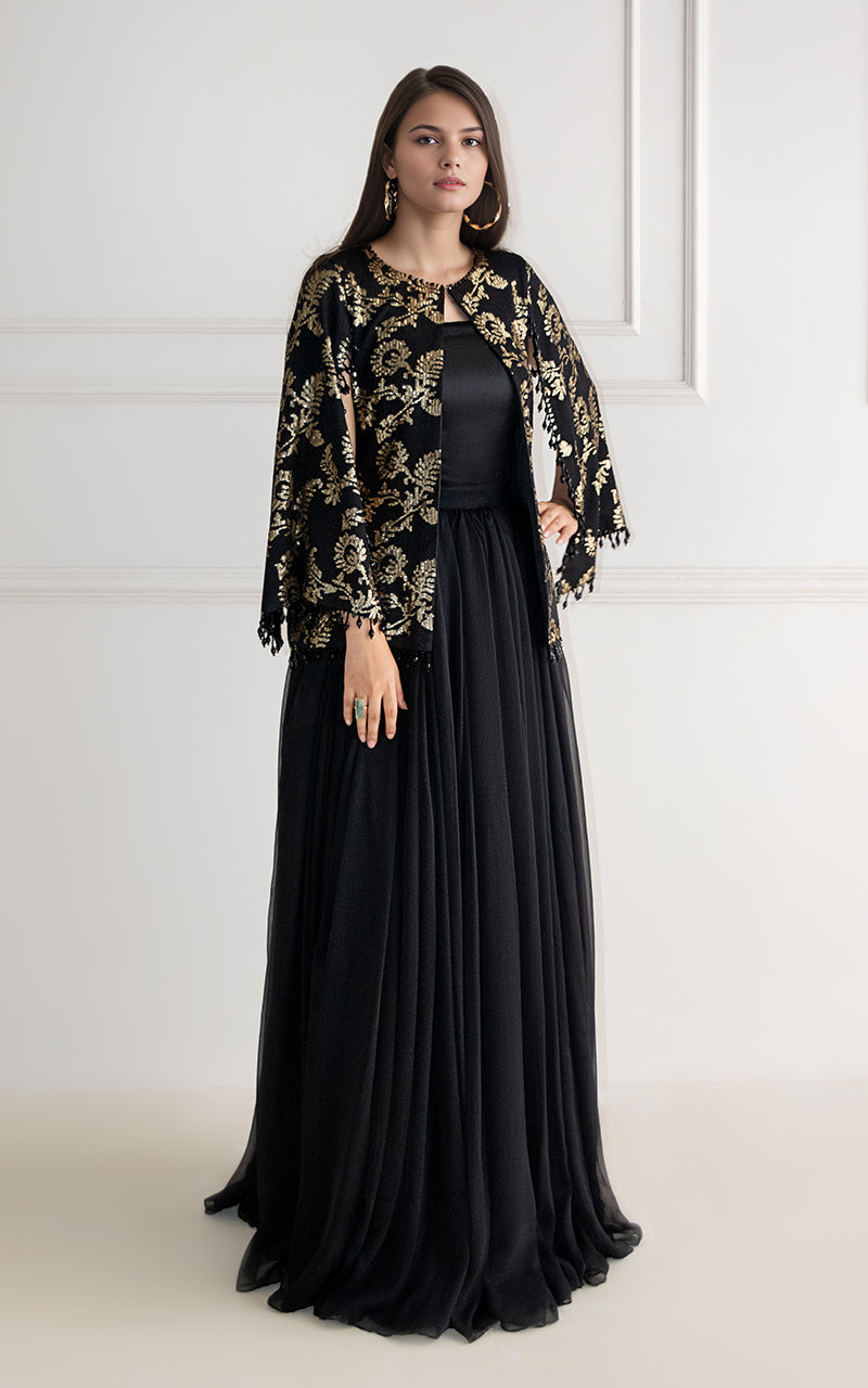 Threads and Motifs | Formal Dresses 25 | Chiffon Embroidered Jacket