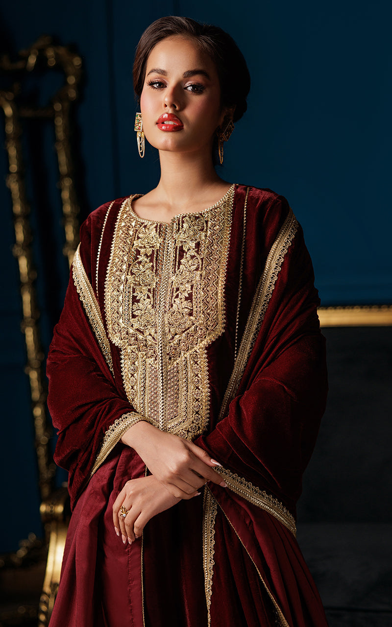 Threads and Motifs | Velvet Collection 25 | 2PC TV-06