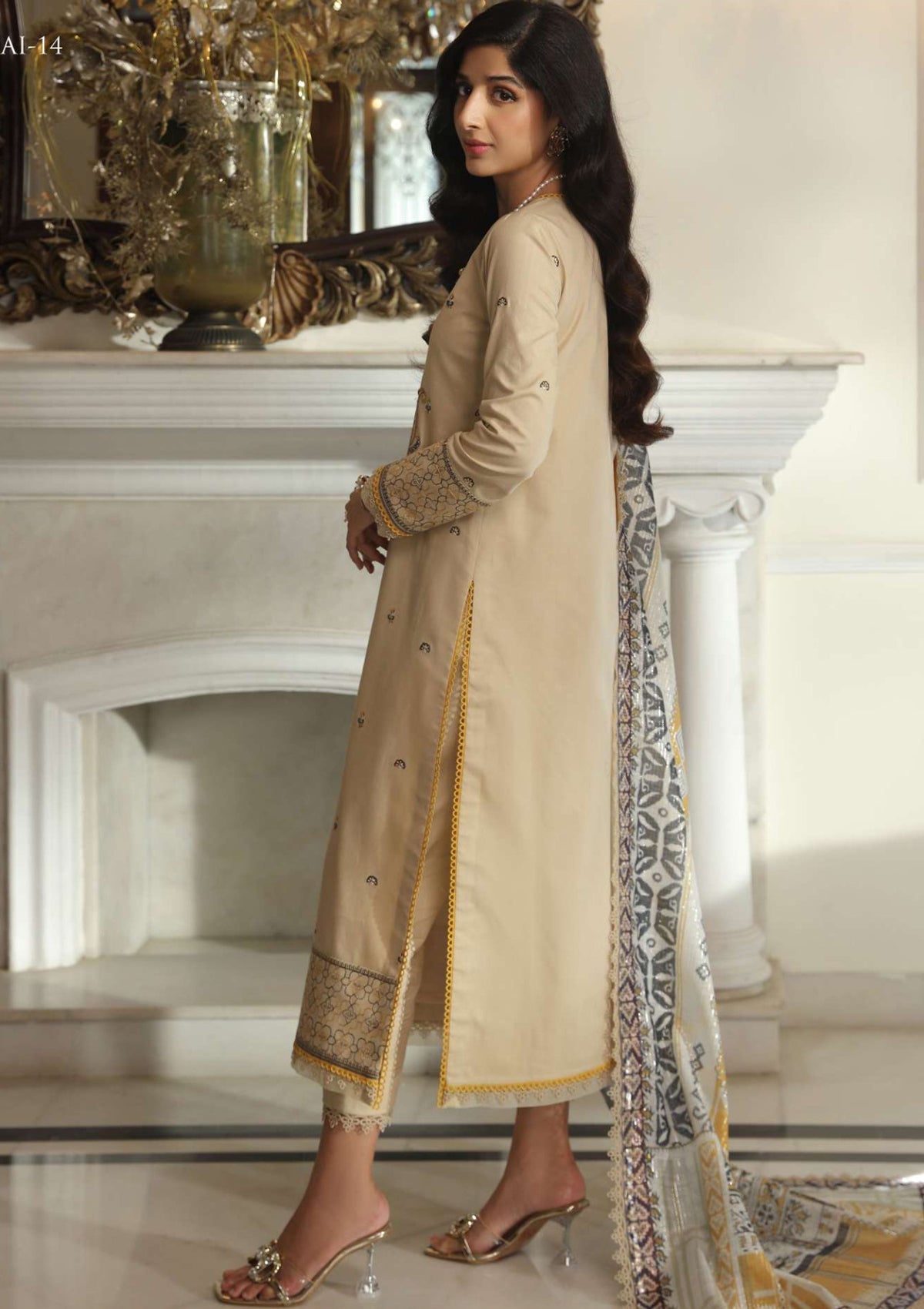 Lawn Collection - Asim Jofa - Aira - AJAI#14 - Official Asim Jofa - Agha Fabrics UK