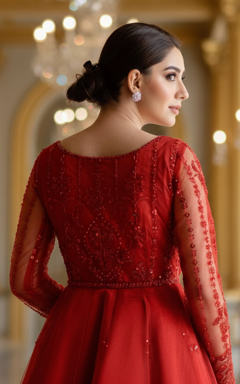 Threads and Motifs | Formal Dresses 25 | Net Embroidered Maxi