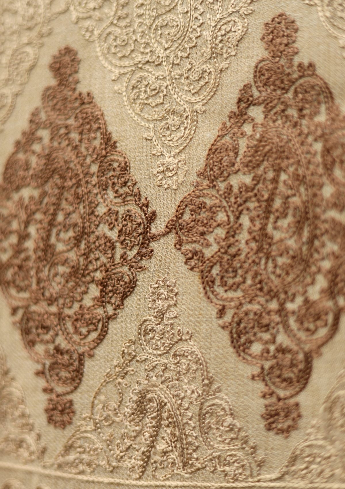 Ari Work Wool Shawl D - 60 - Skin - Official Shawls Niche - Agha Fabrics UK