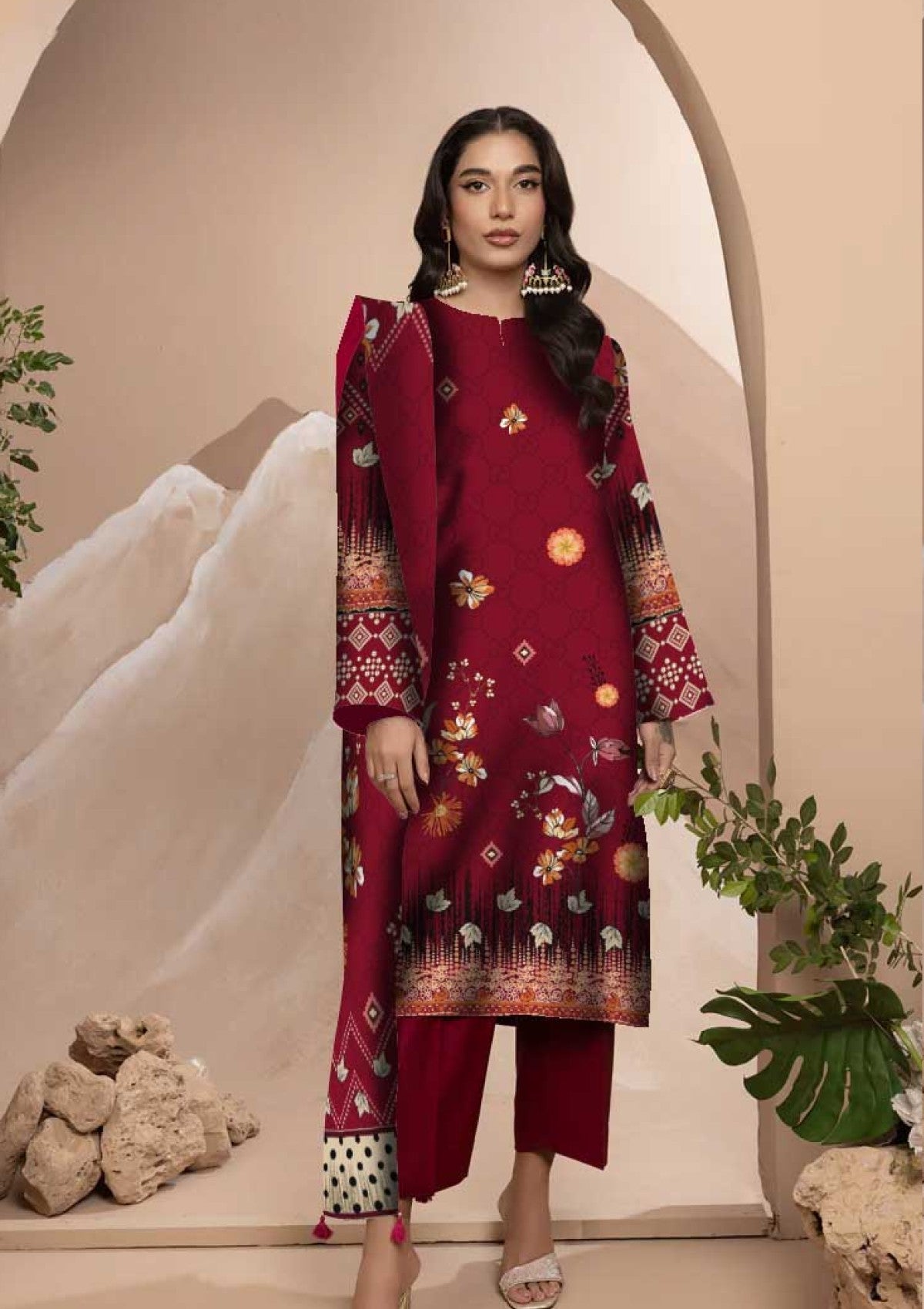 Winter Collection - Art n Style - Monsoon Linen - Volume 2 - A24#16 - Official Art n Style - Agha Fabrics UK