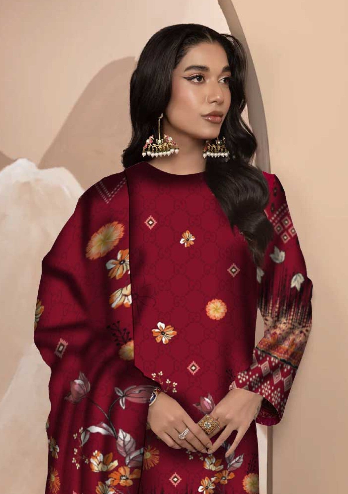 Winter Collection - Art n Style - Monsoon Linen - Volume 2 - A24#16 - Official Art n Style - Agha Fabrics UK