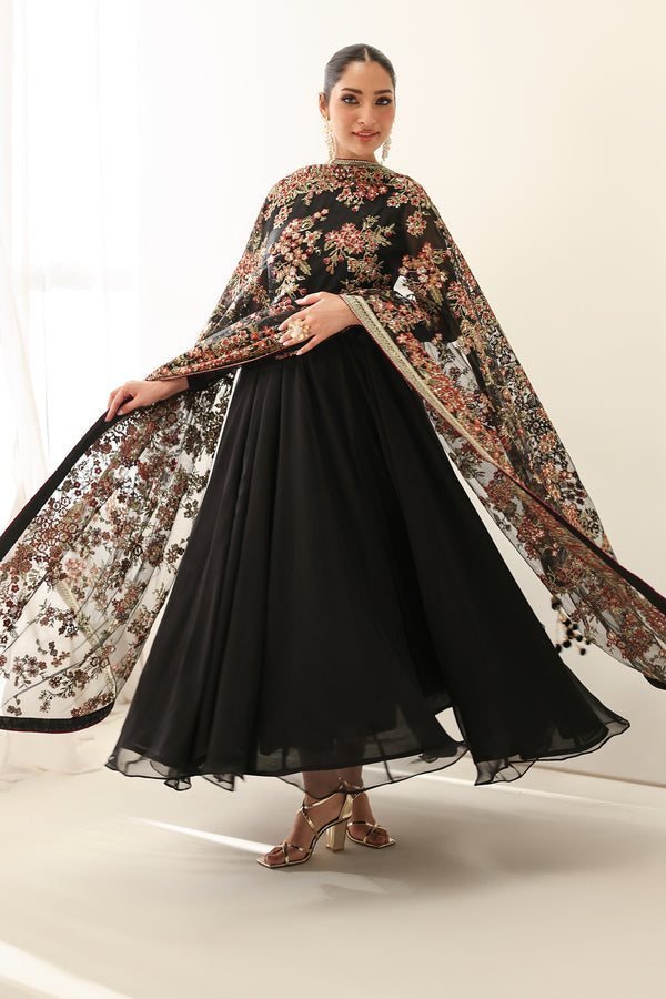 Baroque | Luxury Pret 25 | EMBROIDERED CHIFFON PR-1161 - Official Baroque - Agha Fabrics UK