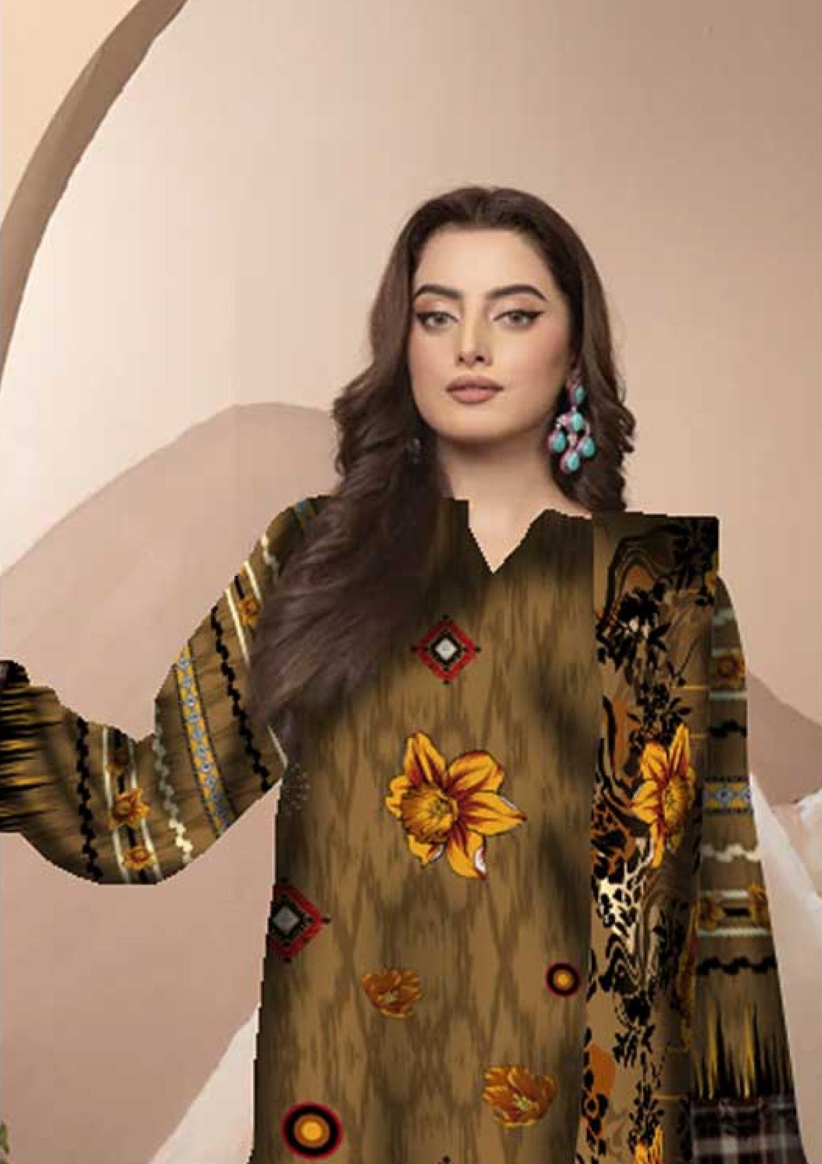 Winter Collection - Art n Style - Monsoon Linen - Volume 2 - A24#28 - Official Art n Style - Agha Fabrics UK