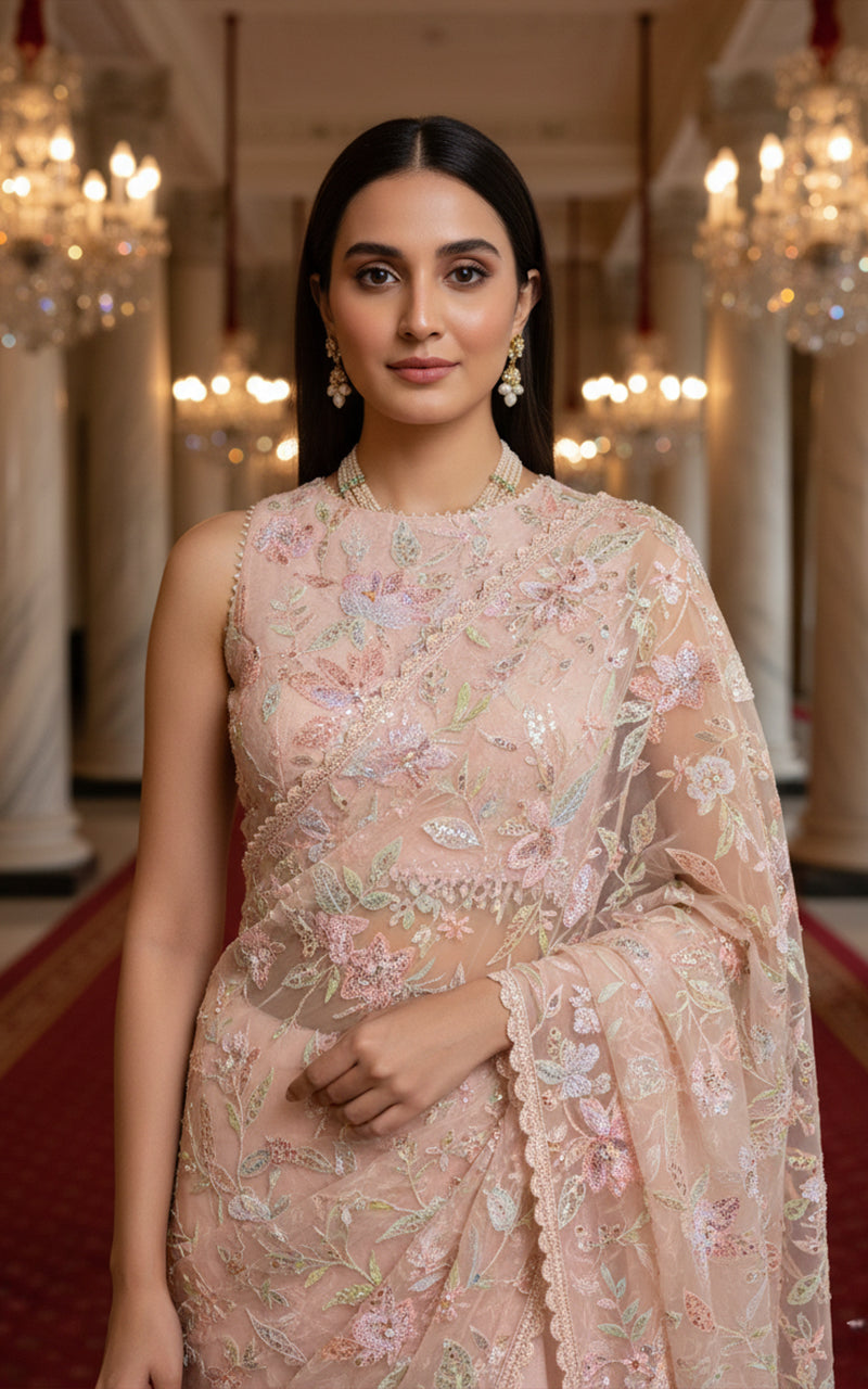 Threads and Motifs | Formal Dresses 25 | Embroidered Saree