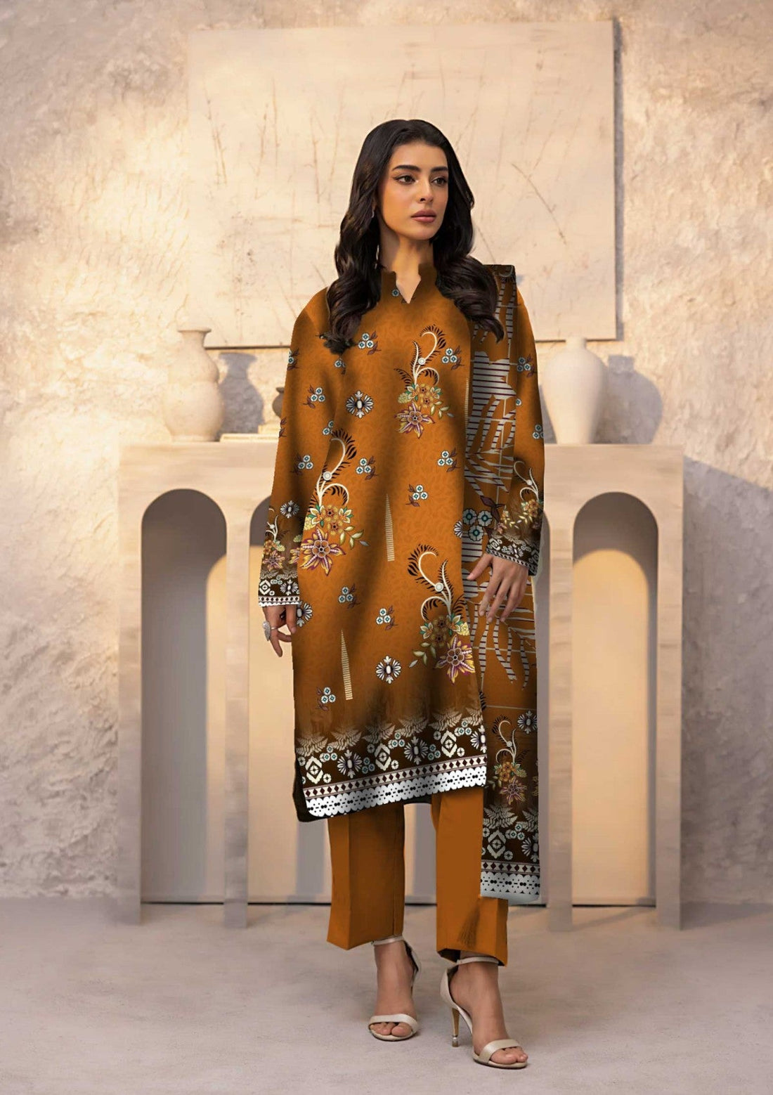 Winter Collection - Art n Style - Monsoon Linen - Volume 2 - A24#29 - Official Art n Style - Agha Fabrics UK