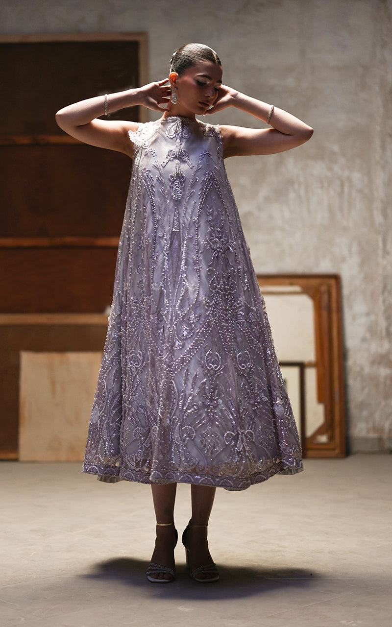 Threads and Motifs | Formal Dresses 25 | Net Embroidered Dress