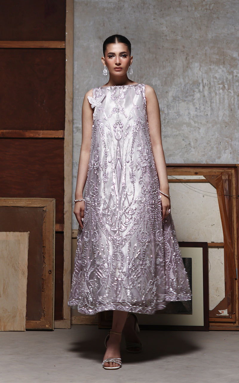 Threads and Motifs | Formal Dresses 25 | Net Embroidered Dress