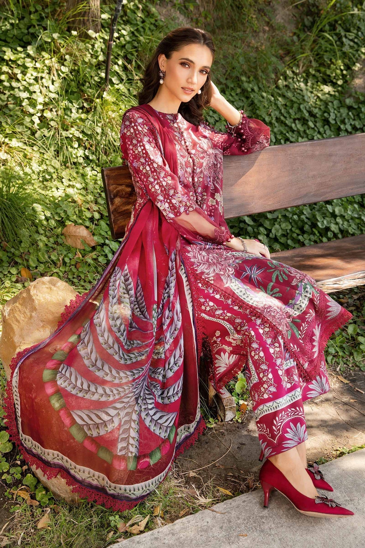 Maria B | M Prints 25 | MPT-2514-B - Official Maria B - Agha Fabrics UK