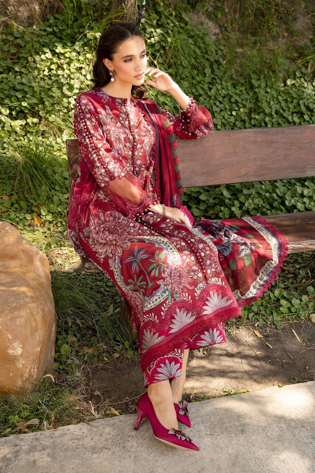 Maria B | M Prints 25 | MPT-2514-B - Official Maria B - Agha Fabrics UK