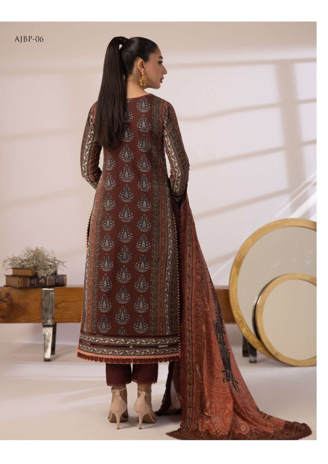 Lawn Collection - Asim Jofa - Prints - AJBP#06 - Official Asim Jofa - Agha Fabrics UK