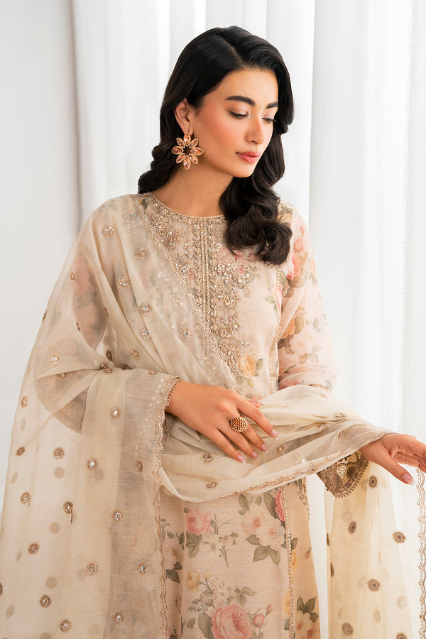 Braoque | Luxury Pret 24 | COTTON NET UF-691 - Official Baroque - Agha Fabrics UK