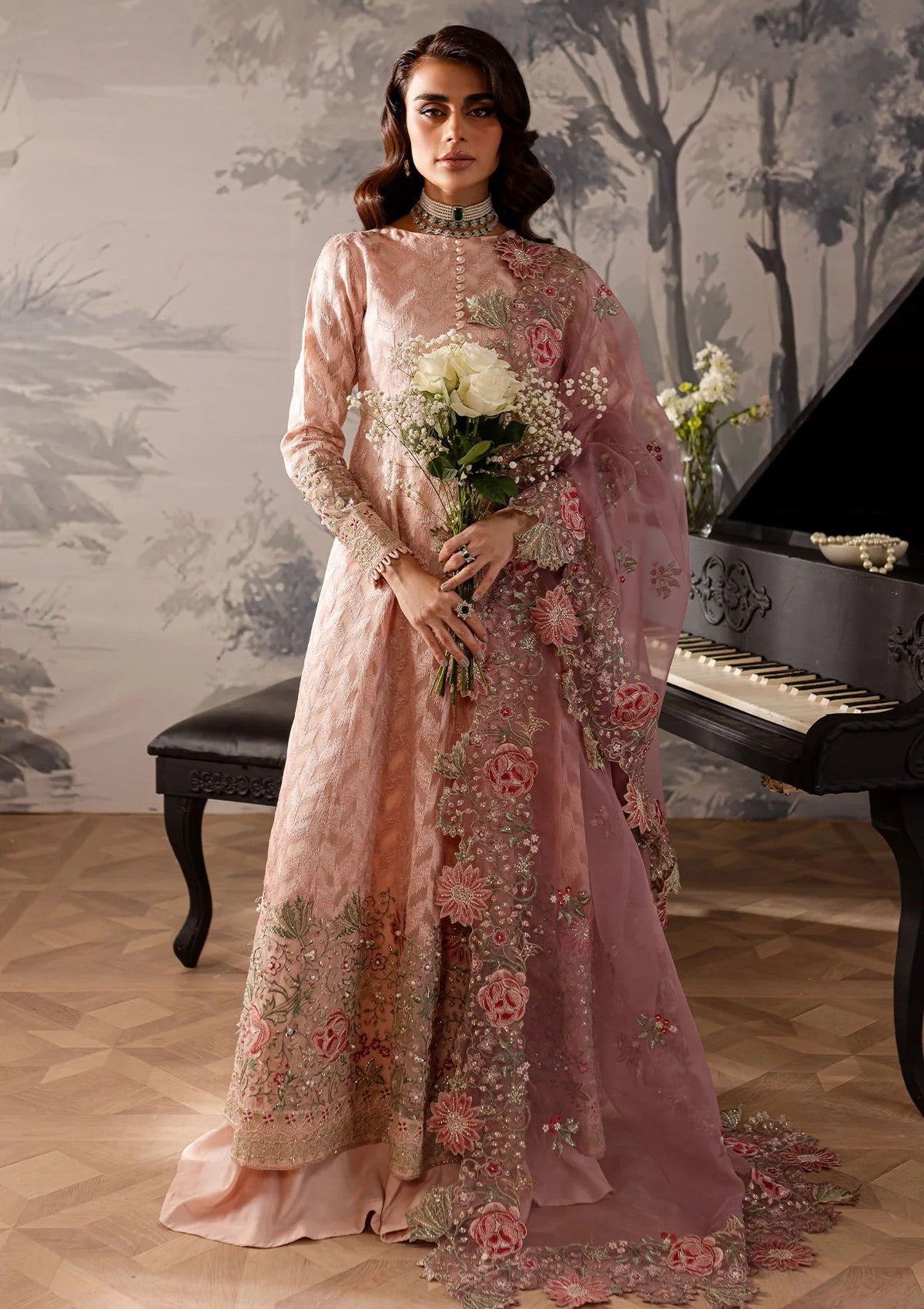 Formal Collection - Nureh - Elanora - Unstitched 24 - NE#55 - Official Nureh - Agha Fabrics UK