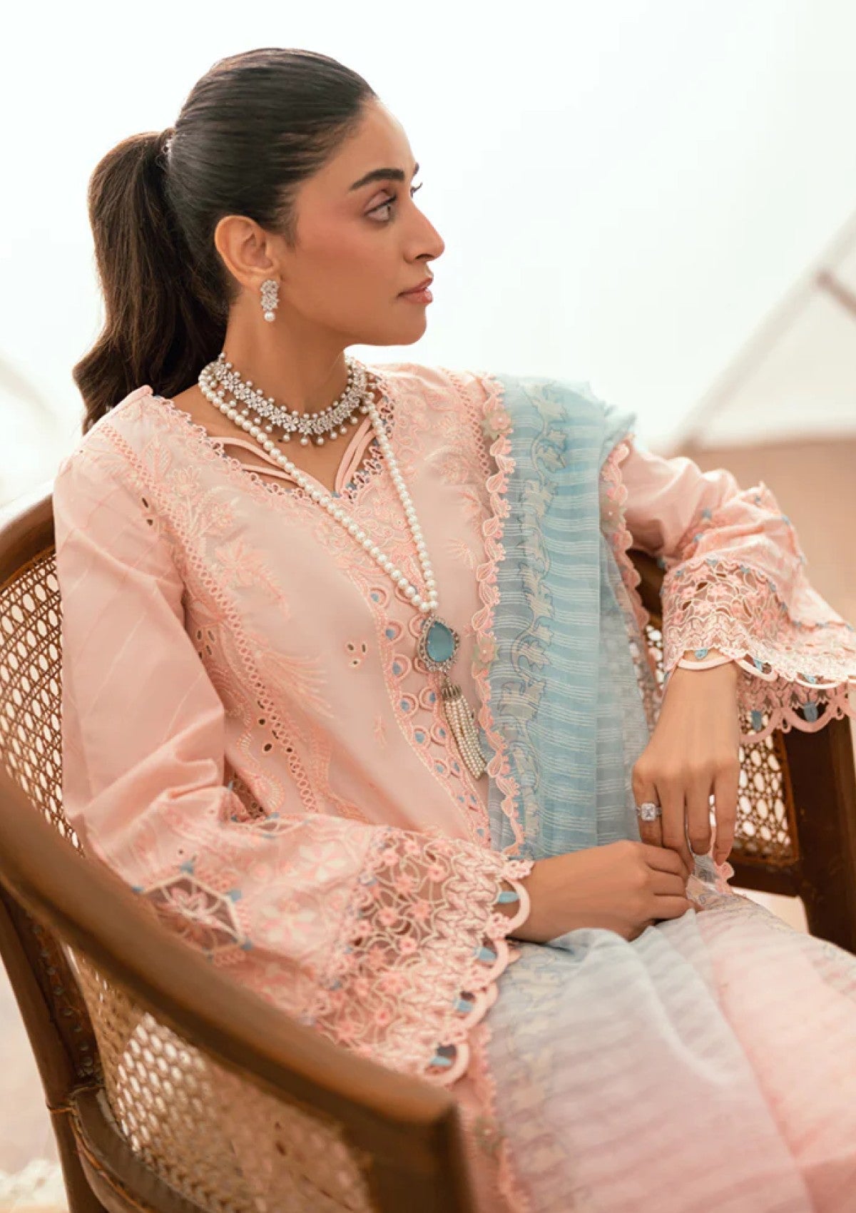 Lawn - Qalamkar - Luxury - Eid Edit 25 - SB#05 - Aleeza