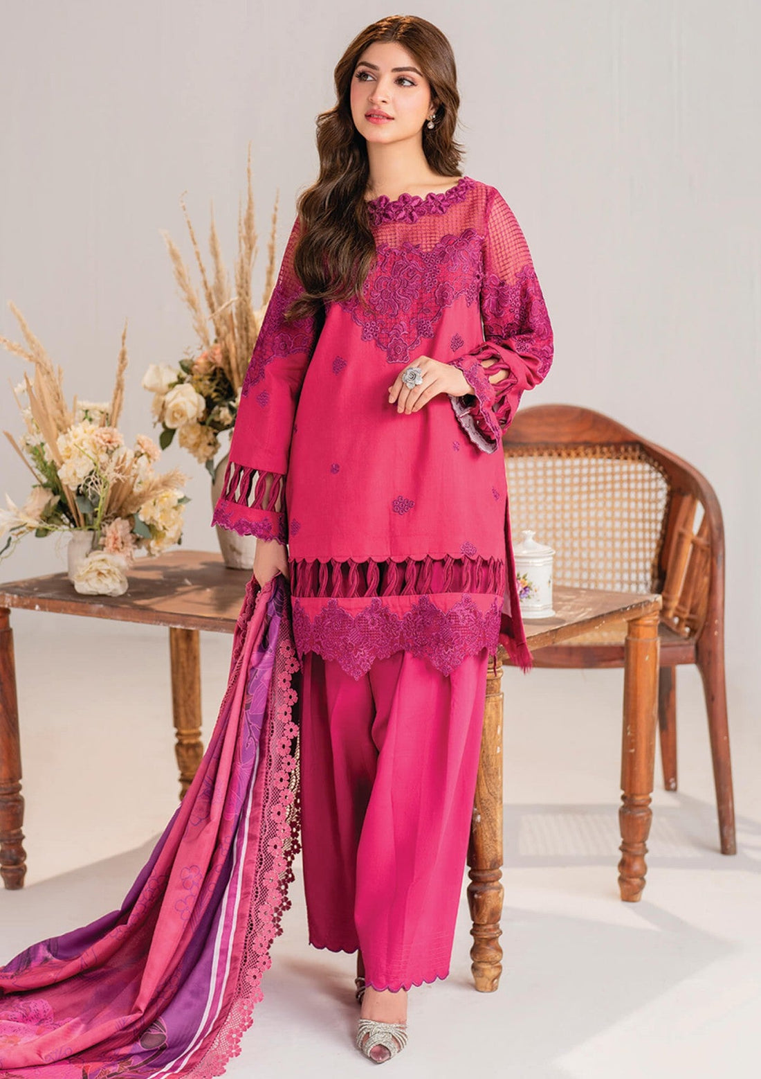 Winter Collection - Asifa & Nabeel - Meraki - Volume 01 - AM24#14 - Essence - Official Asifa & Nabeel - Agha Fabrics UK