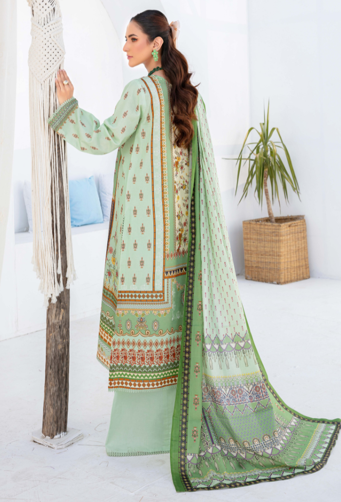 Humdum | Saira Bano Lawn 24 | D02 - Official HumDum - Agha Fabrics UK
