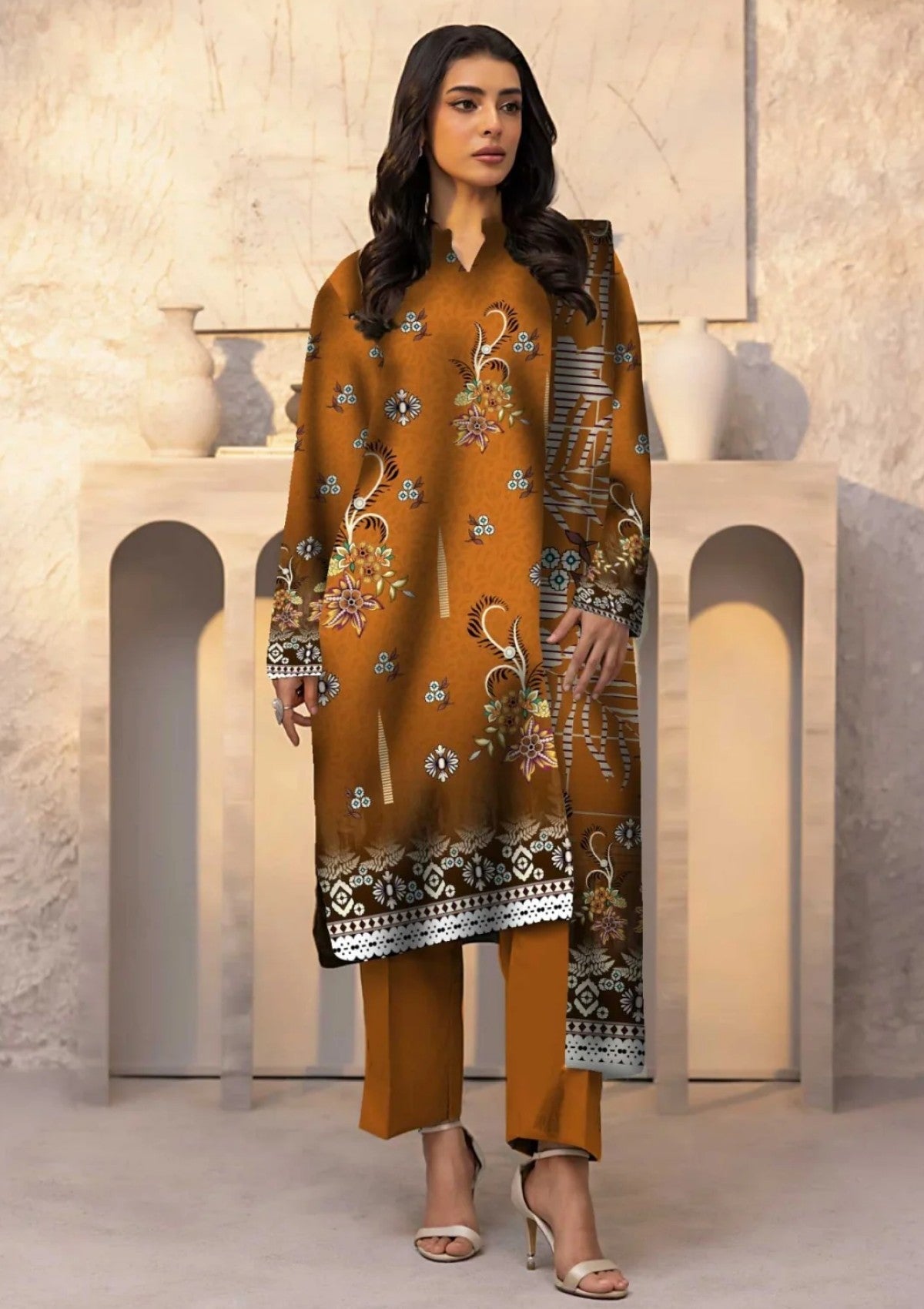 Winter Collection - Art n Style - Monsoon Linen - Volume 2 - A24#29 - Official Art n Style - Agha Fabrics UK