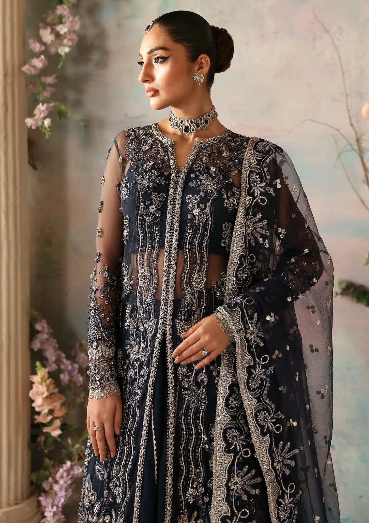 Formal Collection - Akbar Aslam - Aleia 24 - Azur - Official Akbar Aslam - Agha Fabrics UK