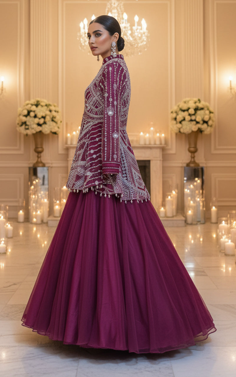 Threads and Motifs | Formal Dresses 25 | EMBROIDERED PEPLUM WITH SKIRT