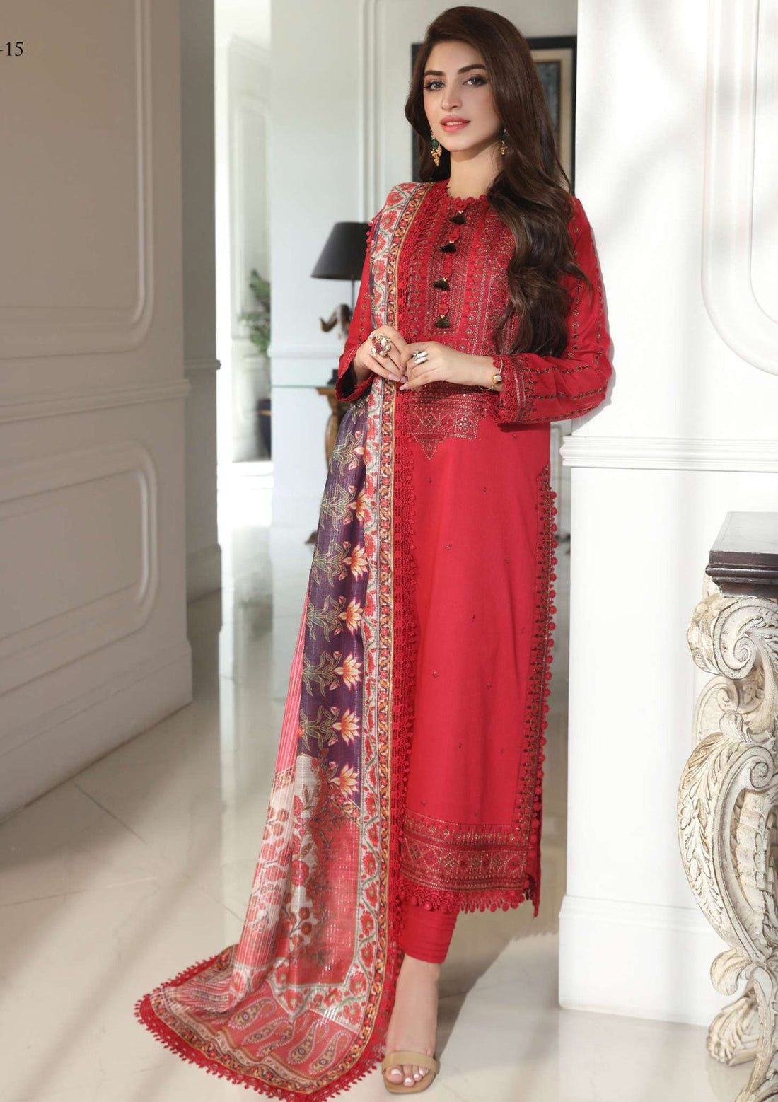 Lawn Collection - Asim Jofa - Aira - AJAI#15 - Official Asim Jofa - Agha Fabrics UK