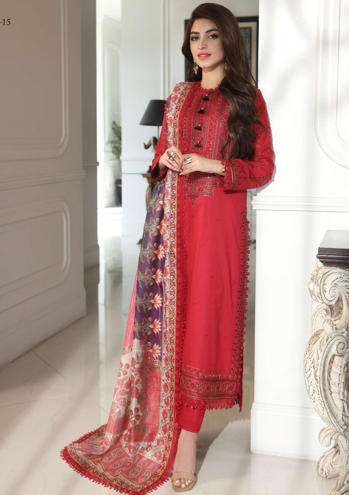 Lawn Collection - Asim Jofa - Aira - AJAI#15 - Official Asim Jofa - Agha Fabrics UK