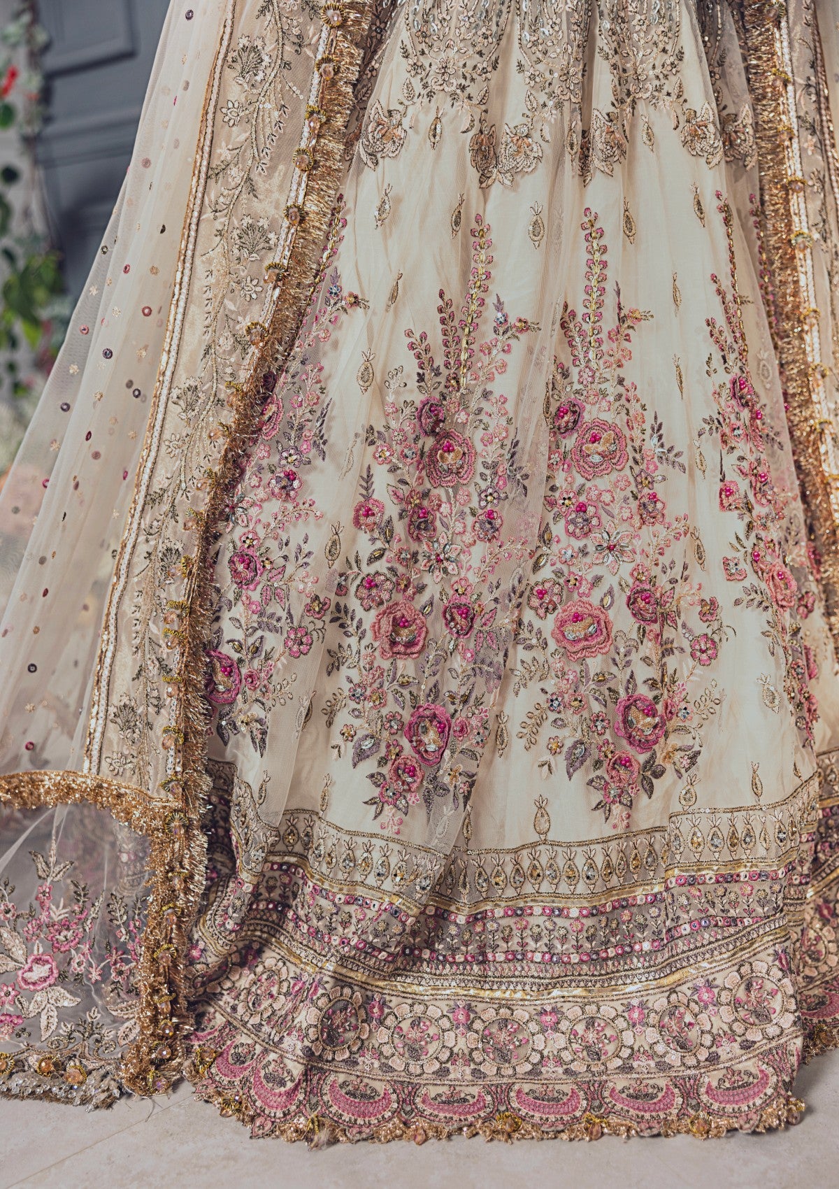 Formal Collection - Rubaaiyat - Wedding Edit 24 - Powder Pink - Official Rubaaiyat - Agha Fabrics UK