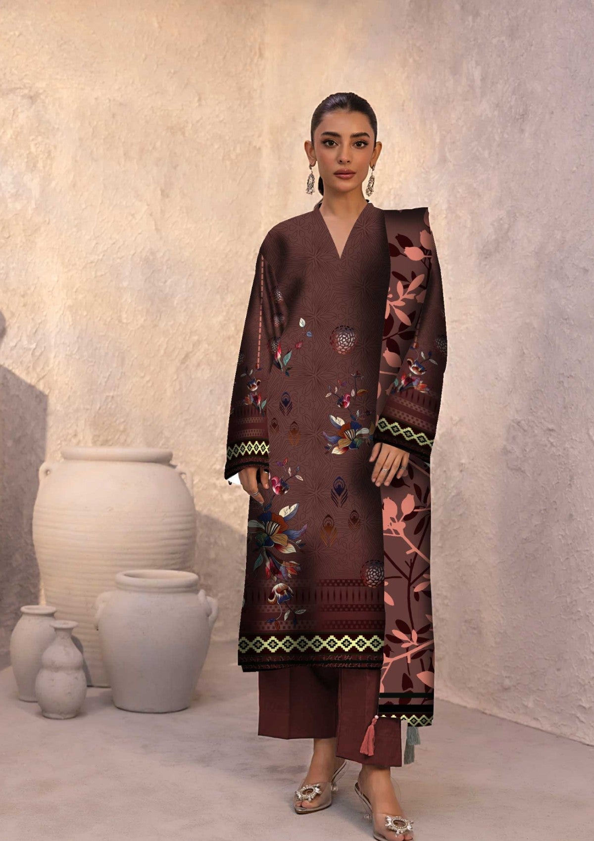 Winter Collection - Art n Style - Monsoon Linen - Volume 2 - A24#19 - Official Art n Style - Agha Fabrics UK