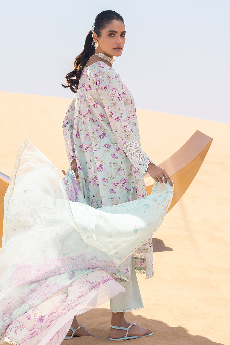 Cross Stitch | Eid Lawn 24 | GREY MIST - Official Cross Stitch - Agha Fabrics UK